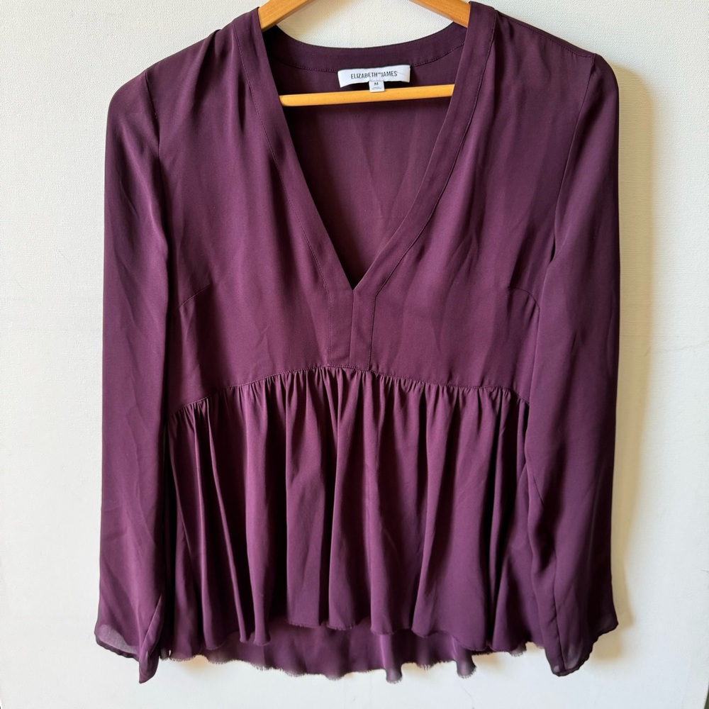 Elizabeth and James Peplum top